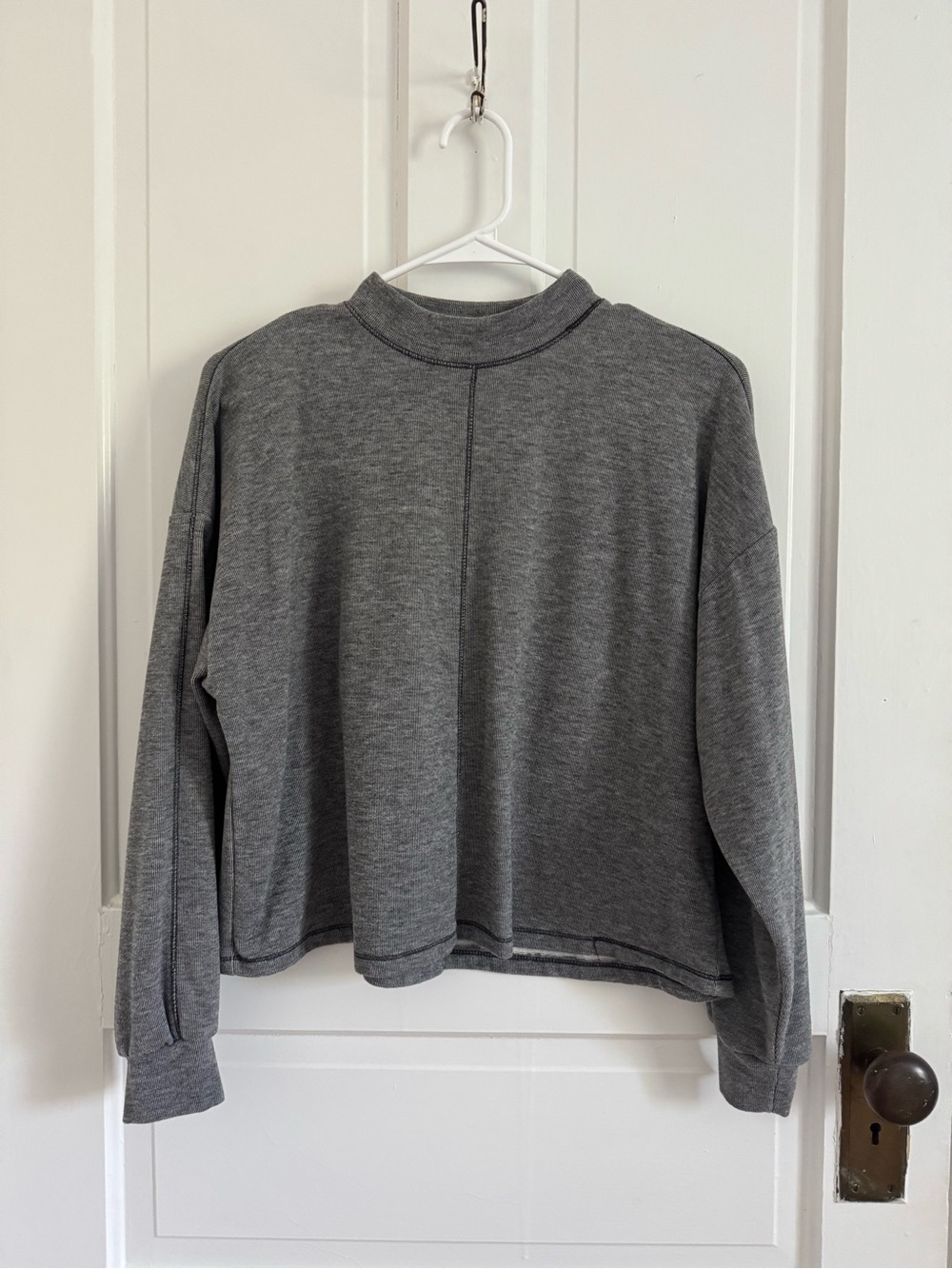 URBAN Romantics Gray Mockneck Pullover